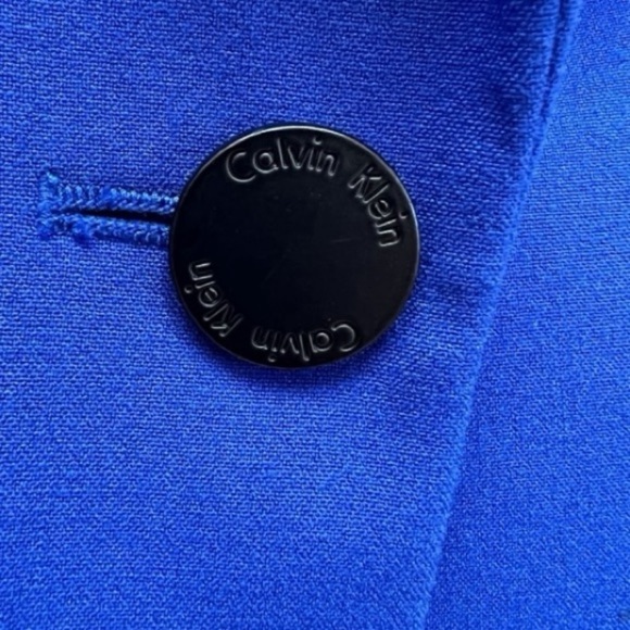 Calvin Klein Vibrant Blue Blazer Size 8 - Picture 4 of 9